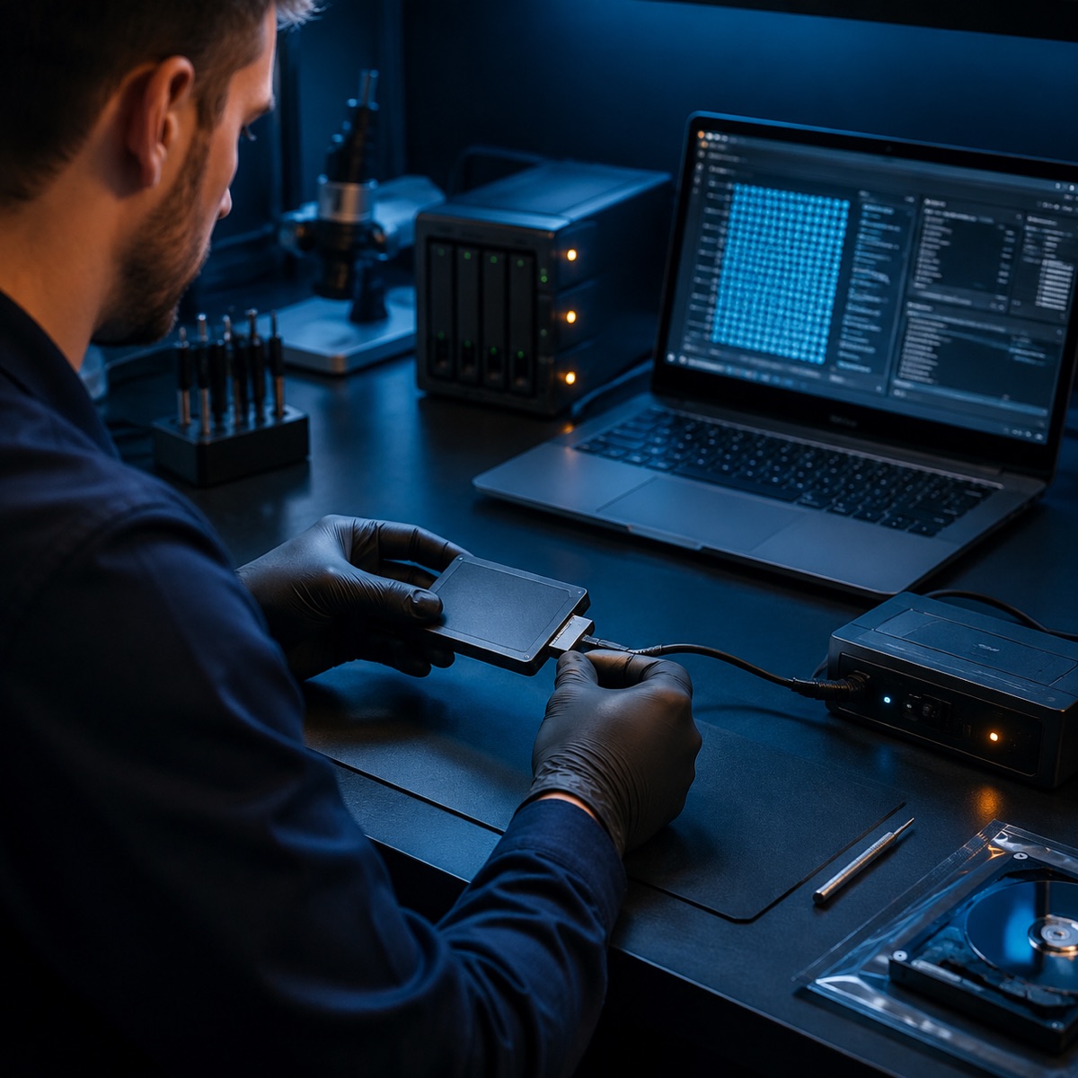 Secure data recovery and storage support