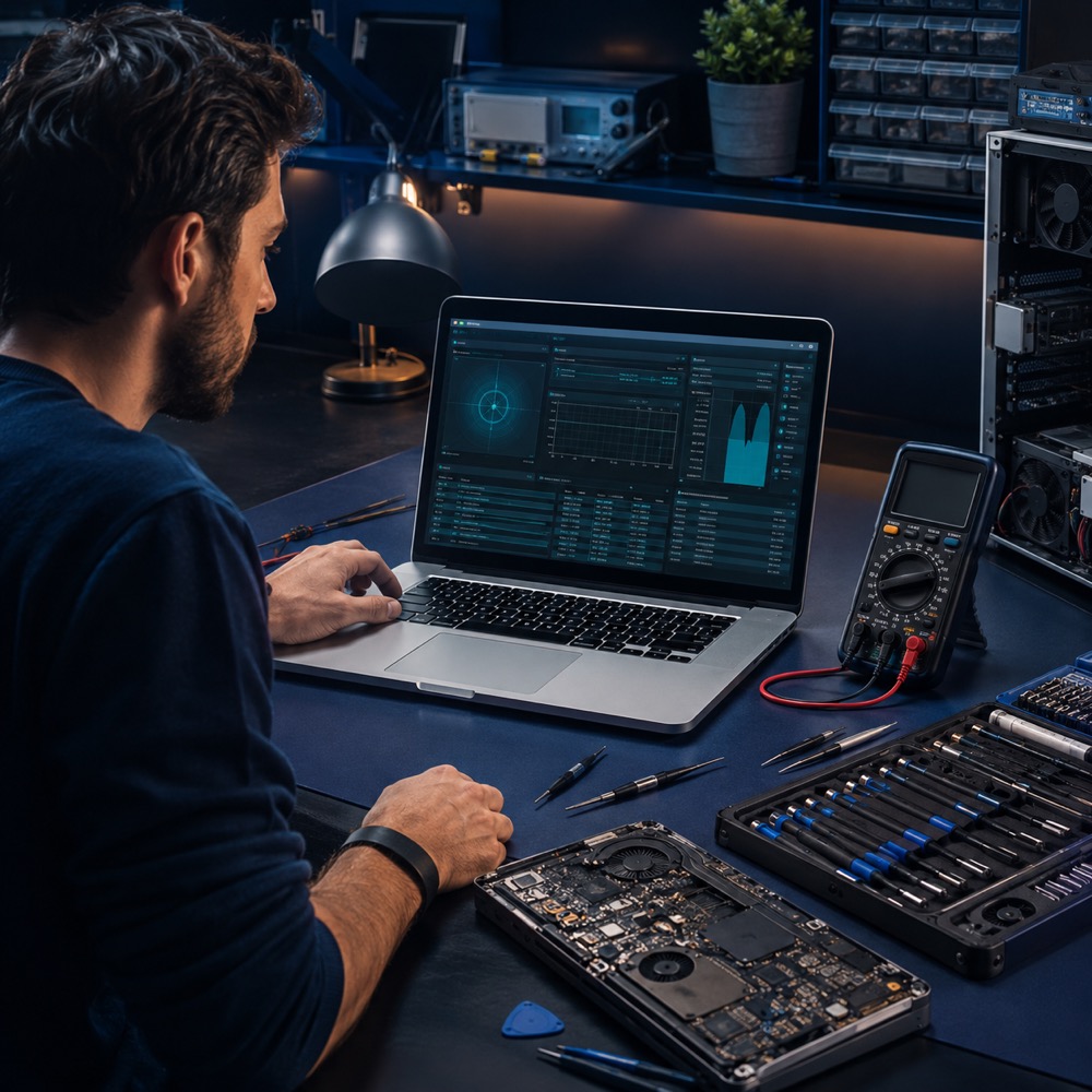 Professional computer diagnostic testing