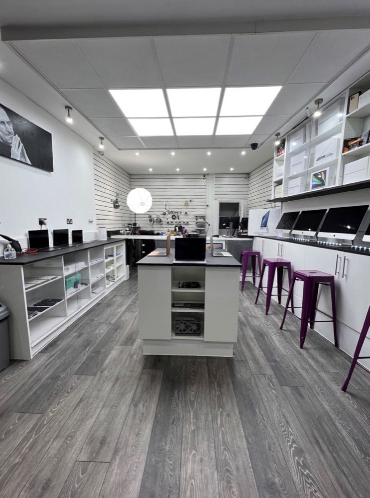 Minko's Macs Lewisham shop interior and products